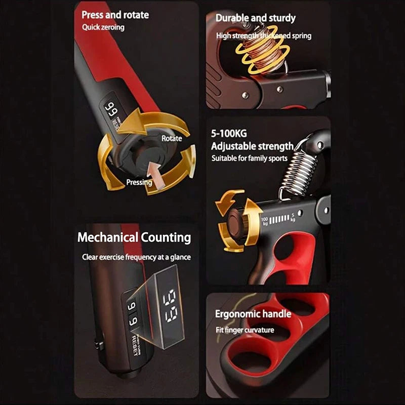 Adjustable Resistance Hand Grip Strengthener